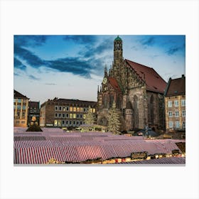 Nuremberg Christkindlesmarkt Christmas Market Canvas Print