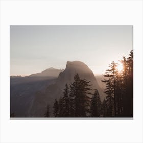 California Mountain Sunrise Canvas Print