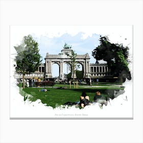 Parc Du Cinquantenaire, Brussels, Belgium Canvas Print