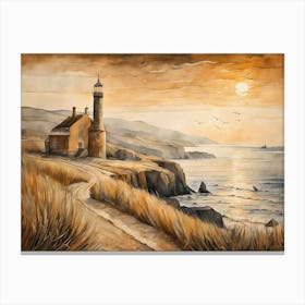 European Coastal Painting (87) Canvas Print