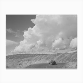 Highway Scene, Idaho County, Idaho By Russell Lee Canvas Print