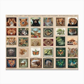 Animal Collection Canvas Print