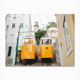 Two Trams Canvas Print