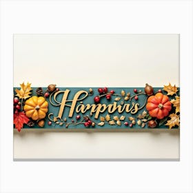 Curved Calligraphy Lines Shaping The Words Happy Holidays Inscribed In A Festive Script Forming 2 1 Canvas Print