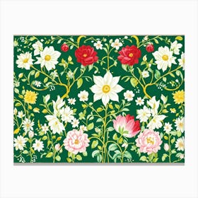 An Enchanting Illustration Of A Season Blooming In Spring Where The Botanical Garden Teems With Dec (1) Canvas Print