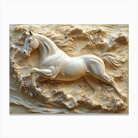 Beautiful 3d Horse Canvas Print