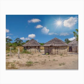 African village hut Canvas Print