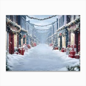 Christmas Street 2 Canvas Print