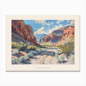 Western Landscapes Red Rock Canyon Nevada 2 Poster Canvas Print
