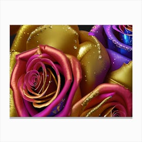 Colorful Roses 7 Canvas Print