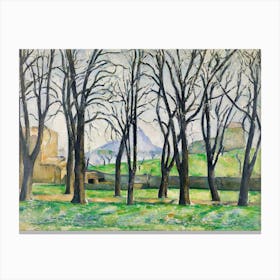 Chestnut Trees At Jas De Bouffan (1885 1886), Paul Cézanne Canvas Print