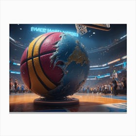 Basketball Ball 1 Canvas Print
