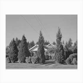 House In Suburbs Of Portland, Oregon By Russell Lee Canvas Print