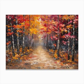 Autumn Path Canvas Print