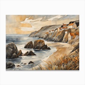 European Coastal Painting (157) Canvas Print