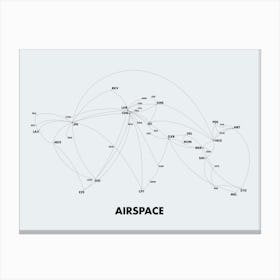 Map Airspace 1 Canvas Print