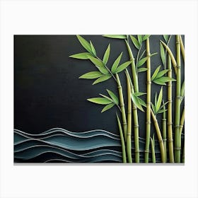 Bamboo Art Canvas Print