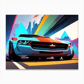 Futuristic Car 50 Canvas Print