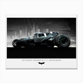 The Tumbler- Batman Begins 2005 Canvas Print