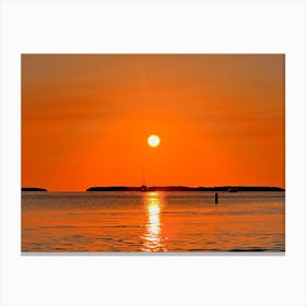 Sunset Over Islamorada (Florida Keys Series) Canvas Print