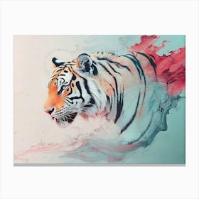 Tiger Animal Abstract 3 Canvas Print