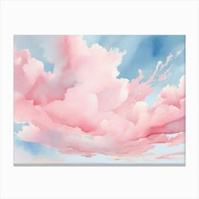 Pink Clouds In The Sky 2 Canvas Print