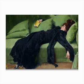 Decadent Young Woman Canvas Print