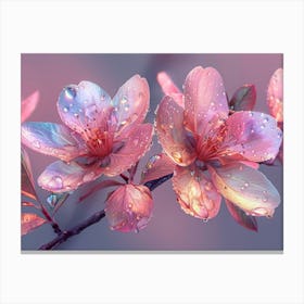 Pink Cherry Blossoms Canvas Print