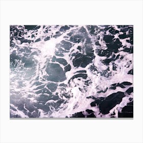 Tropical Waves - Blue Sea and Beach Photography Canvas Print
