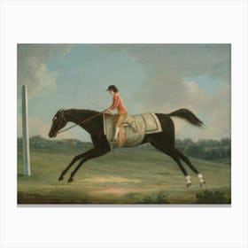 Horse Rider, Vintage Horse Canvas Print