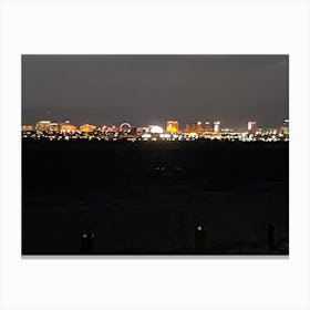 Night skyline Las Vegas, Nevada Canvas Print