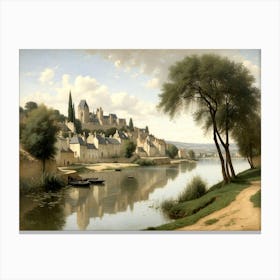 Village By The River 2 Canvas Print