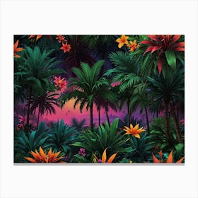 Tropical Jungle Canvas Print