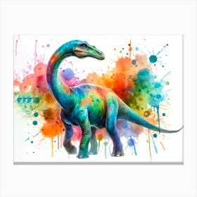 Dinosaur Painting Canvas Print