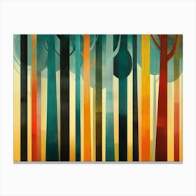 Forest Vintage minimal graphic Canvas Print