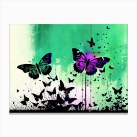 Butterflies In The Sky 28 Canvas Print