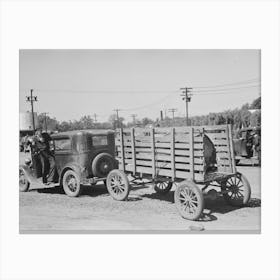 Untitled Photo, Possibly Related To Farmers Leaving Liquid Feed Loading Station, Owensboro, Kentucky By Canvas Print