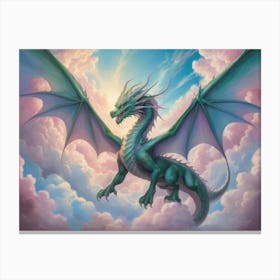 Dragon In The Sky 11 Canvas Print