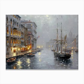 Venice At Night Canvas Print