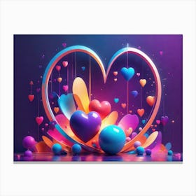 Colorful Heart Creative 19 Canvas Print