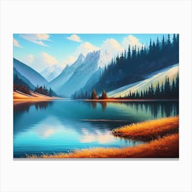 Mountain Lake 23 Canvas Print