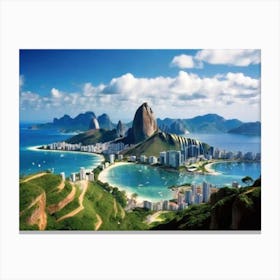 Rio De Janeiro landscape 3 Canvas Print
