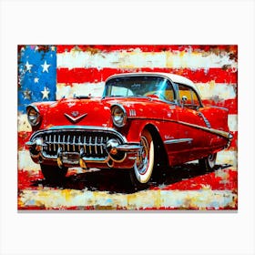 USA Used Cars Inspired - American History Canvas Print