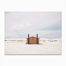 Sandy Desert Rest Stop Canvas Print