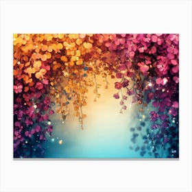 Autumn Leaves Background Canvas Print