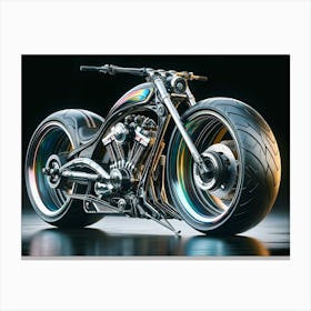 Futuristic Chopper Motorcycle concept 3 Canvas Print