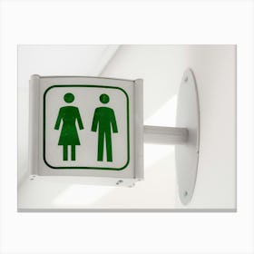 Toilet Sign Canvas Print