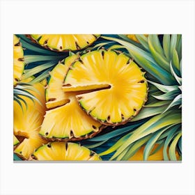 Pineapples Canvas Print