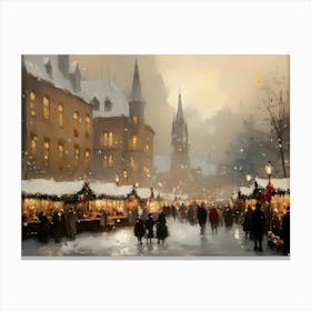 Christmas Market 2 Canvas Print