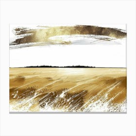 Abstract Of A Wheat Field Canvas Print